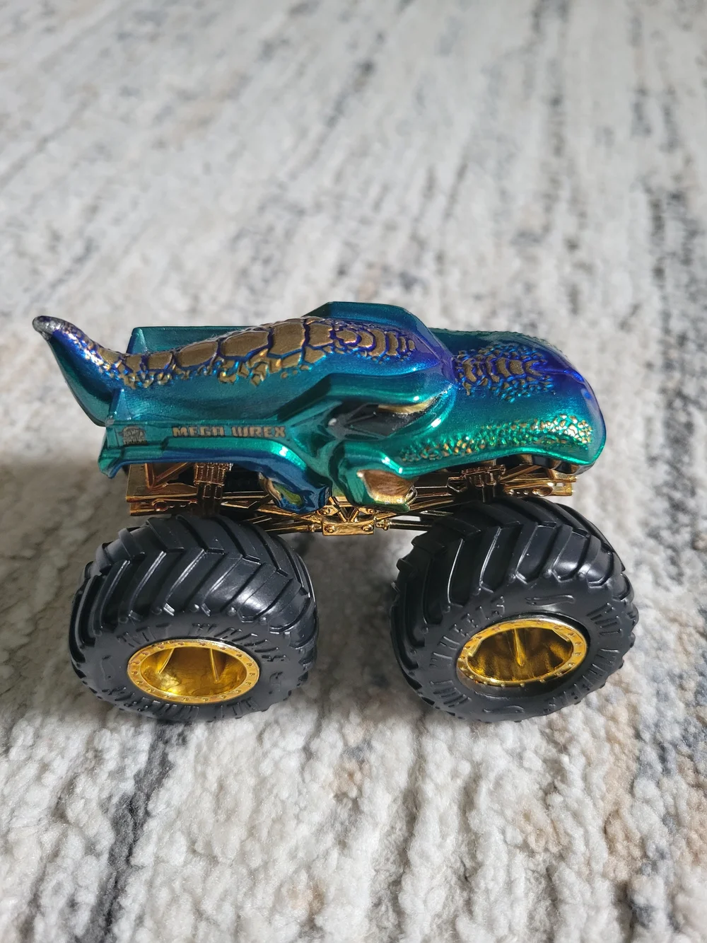 Mega Wrex Monster Truck Toy - Green and Gold